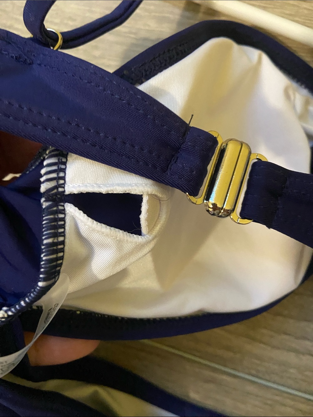 Navy Cutout One-Piece Swimsuit - Picture 5 of 5